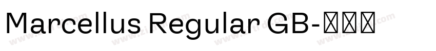 Marcellus Regular GB字体转换
